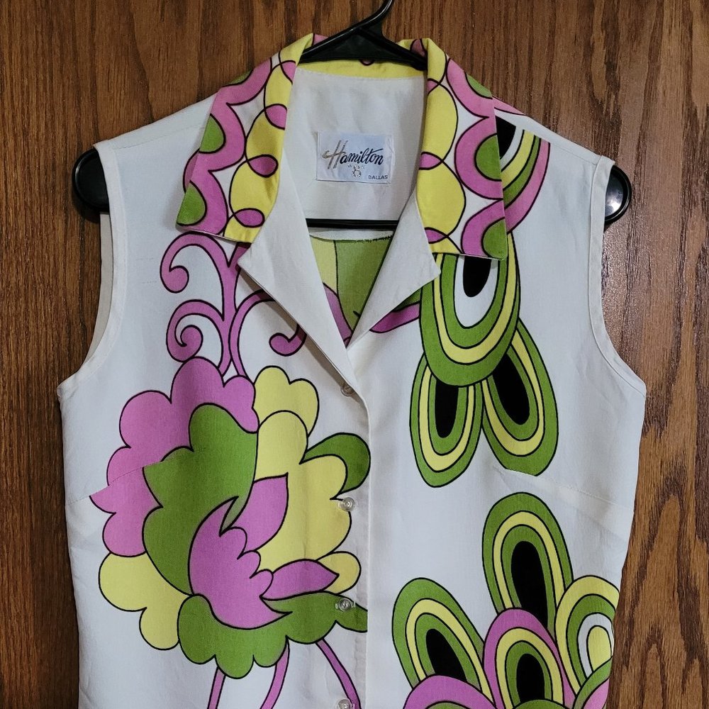 Vintage Hamilton "8" Dallas sleeveless top